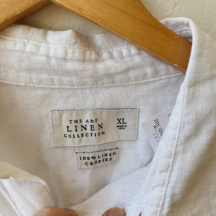 SIZE XL | Abercrombie 100% Linen Top