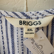 SIZE XXL | Blue Striped Dress