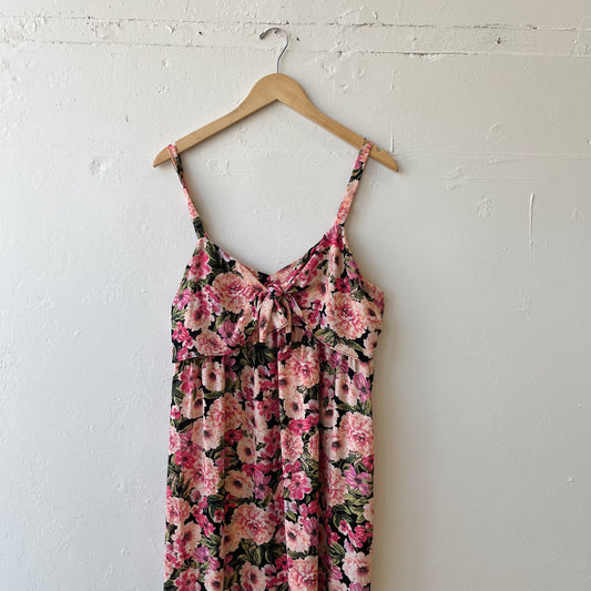 Size XL | Floral Tie Detail Dress
