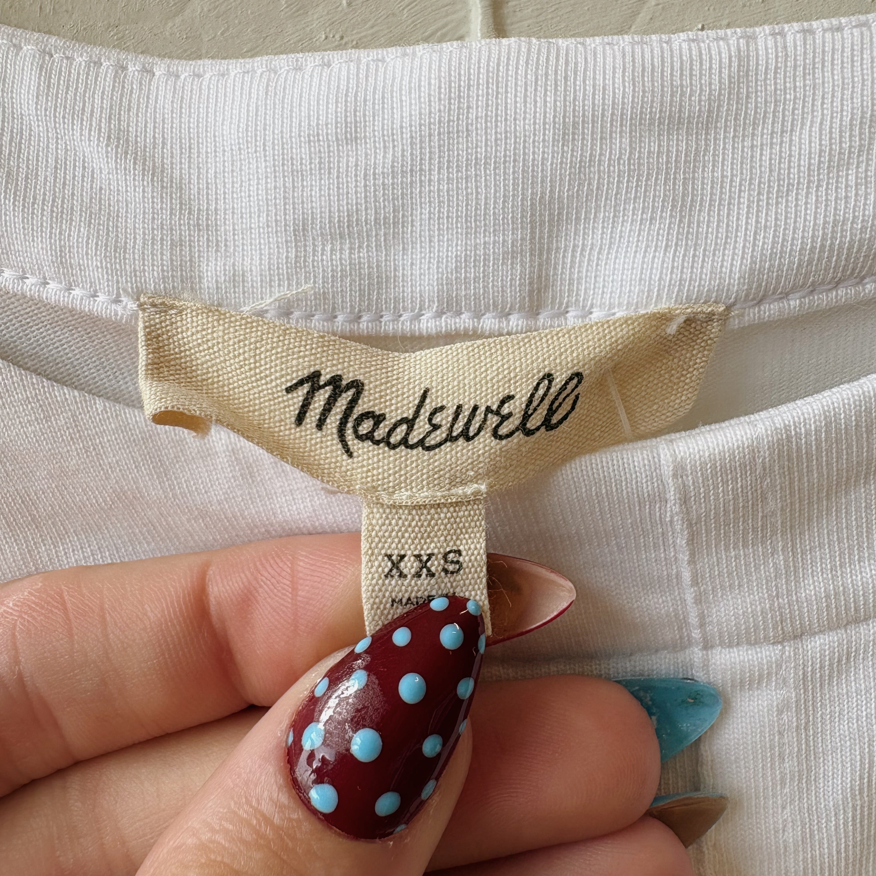 SIZE XXS | Madewell White Top