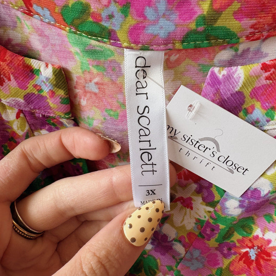 SIZE 3X | Floral Top
