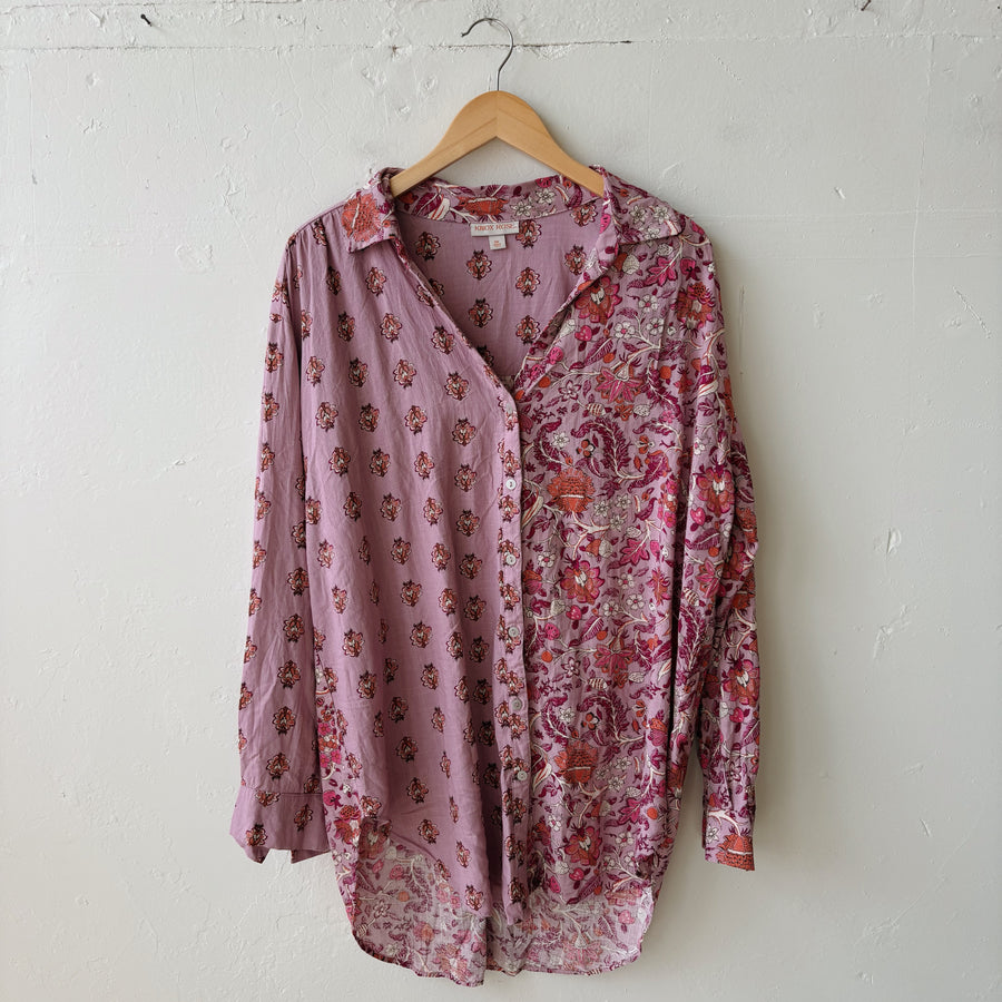 SIZE XXL | Purple Button Up