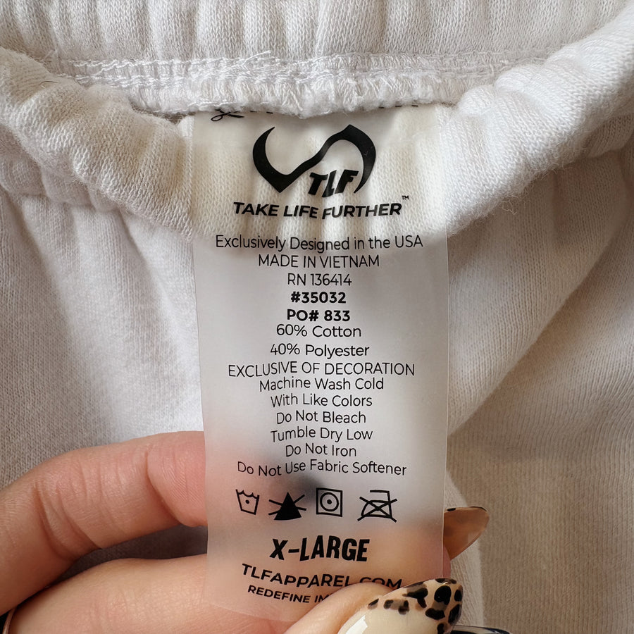 SIZE L/XL | White Sweat Set