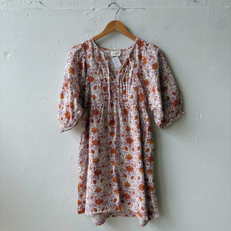 SIZE M | Orange Floral Dress