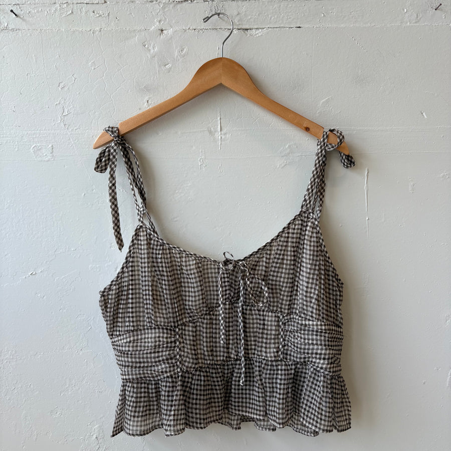 SIZE XL | Gingham Tank Top