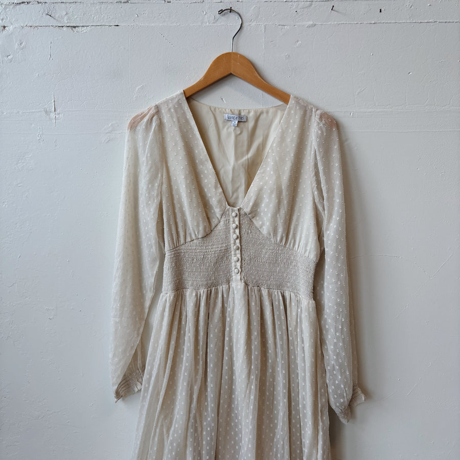 SIZE M | Off White Dress