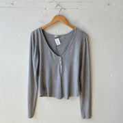 Size L | Free People Gray Top