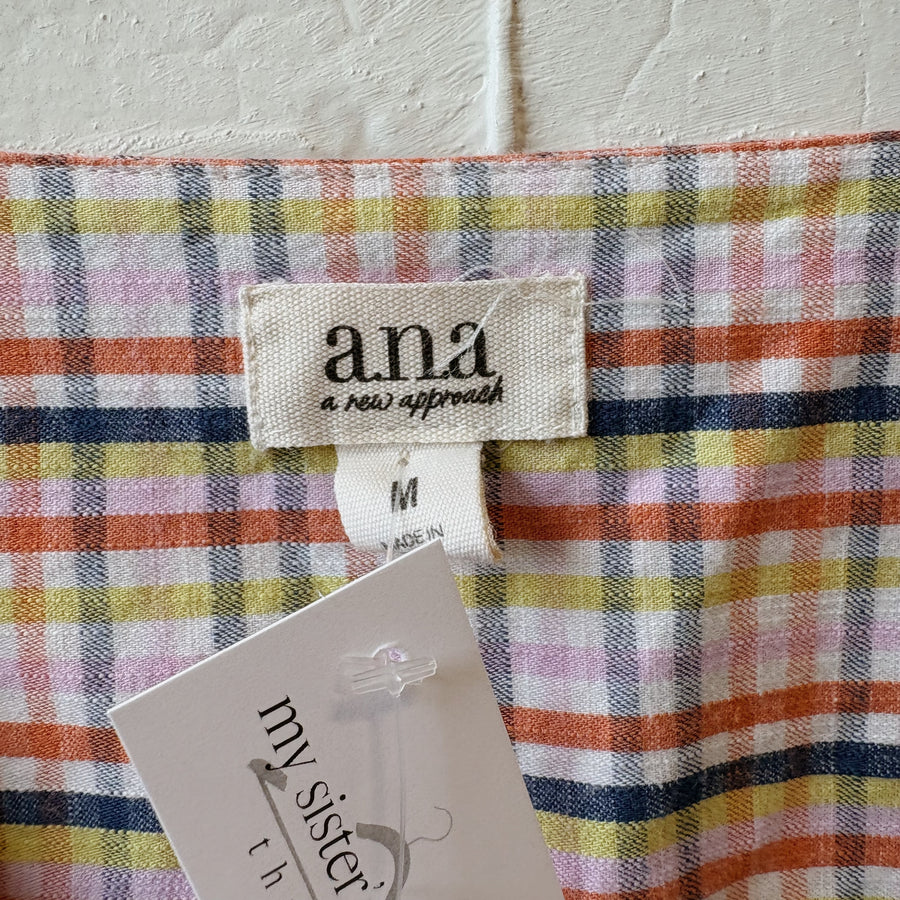SIZE M | Plaid Top