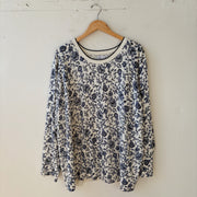 SIZE 3X | Blue Floral Top