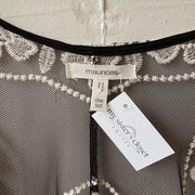 ONE SIZE | Black and White Lace Cartigan