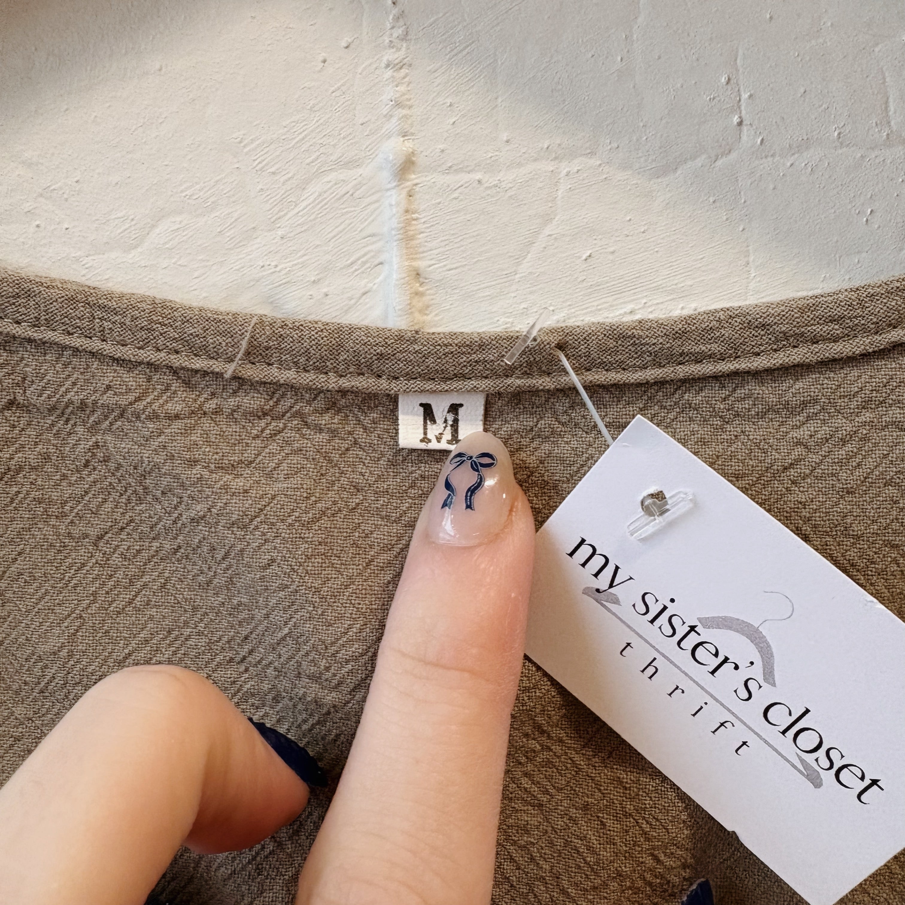 SIZE M | Green Tie Top