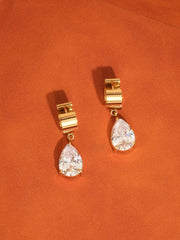 Drop Huggie Earrings
