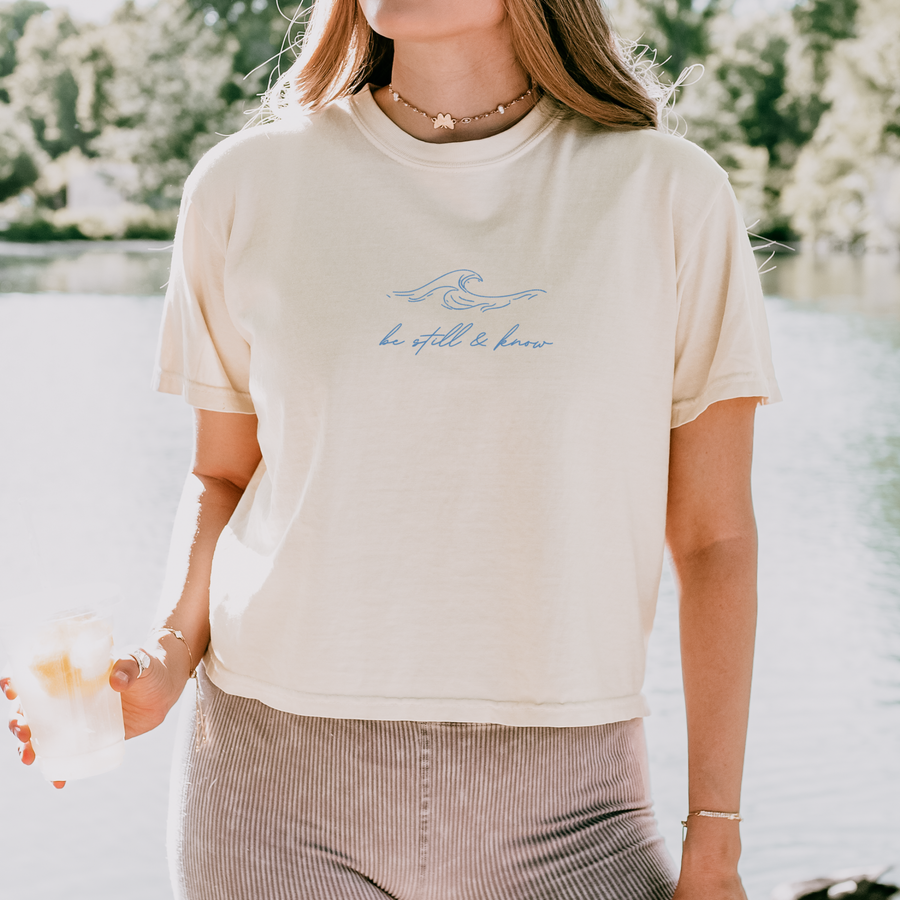 Be Still Wave Embroidered