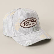GOD IS GOOD All The Time Patch Camo Baseball Cap
